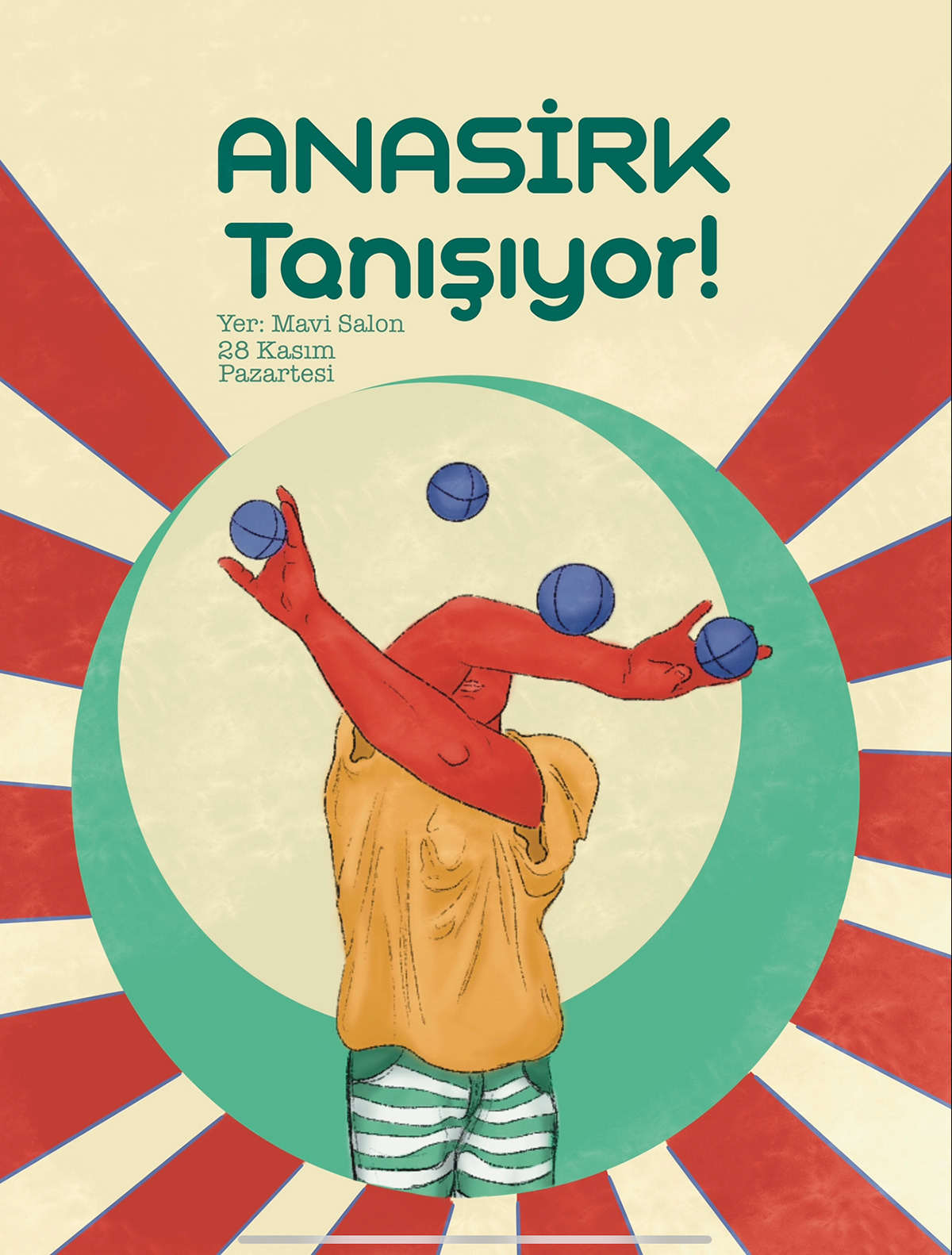 poster banner ILLUSTRATION  Illustrator Digital Art  Procreate juggler story Drawing 