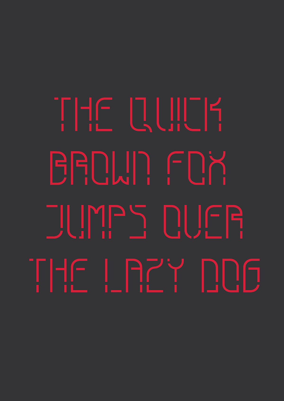 Typeface design font