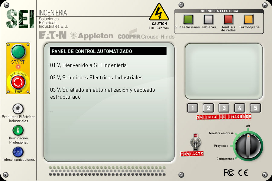 operator interface user interface SEI Ingeniería