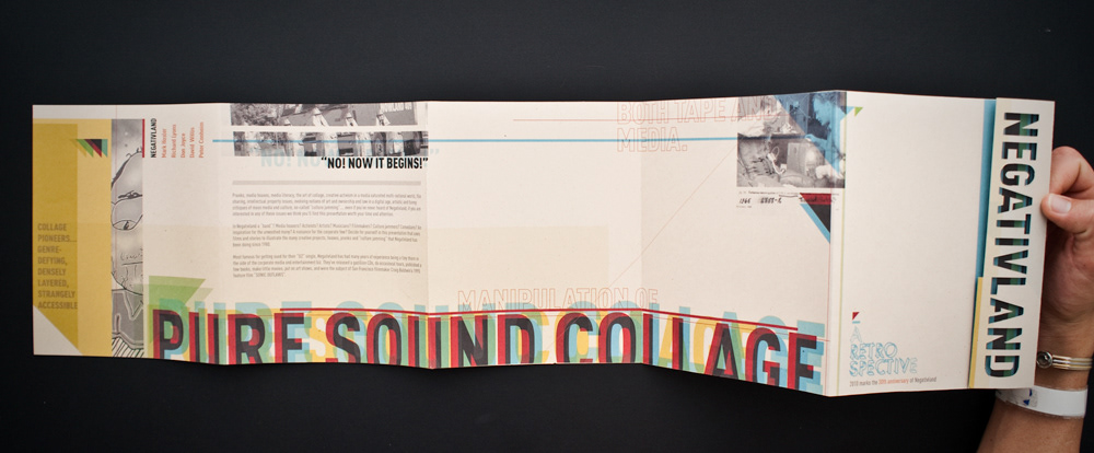 Self Mailer negativland mailer Sound Collage u2 savannah college of art and design die cut