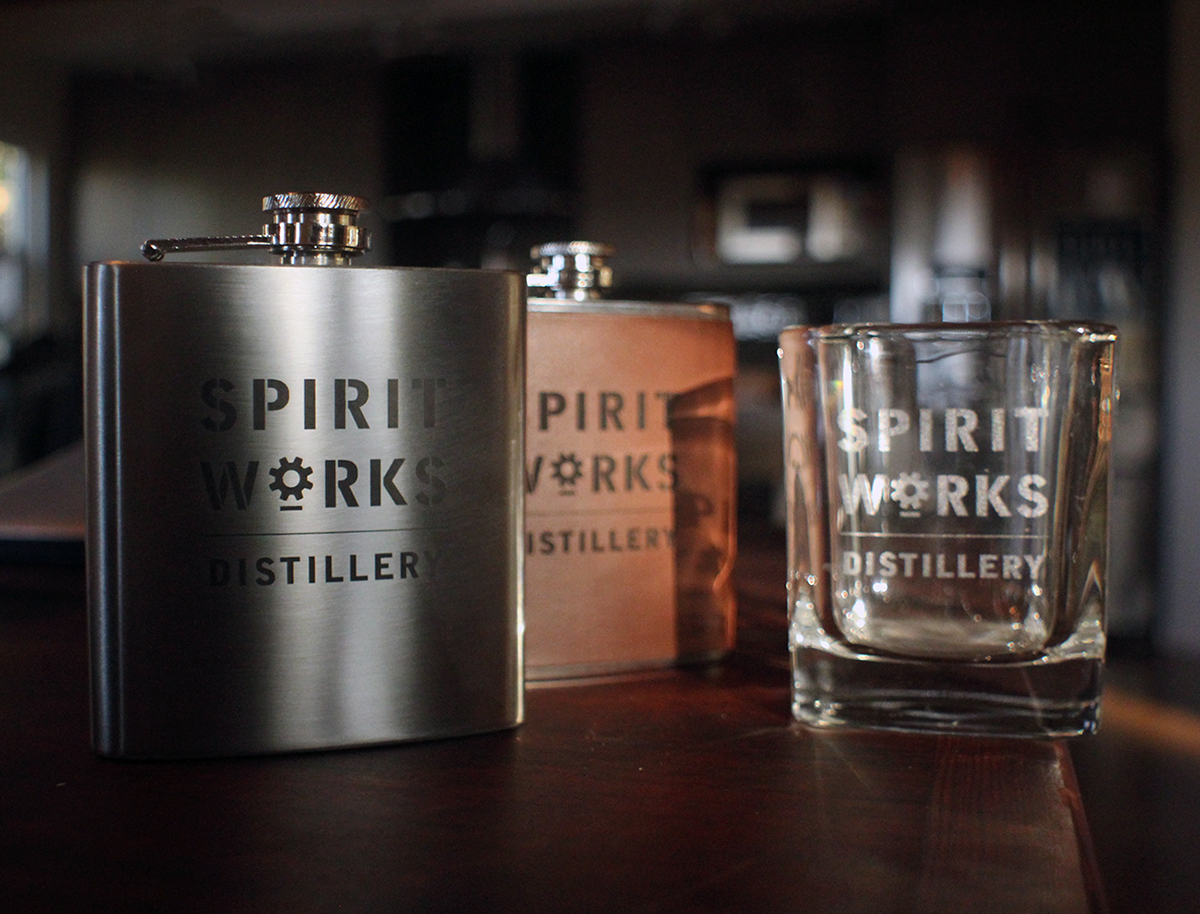 distillery craft Spirits gin Whiskey spirit works sebastopol sloe gin Vodka bottle Label package industrial glass