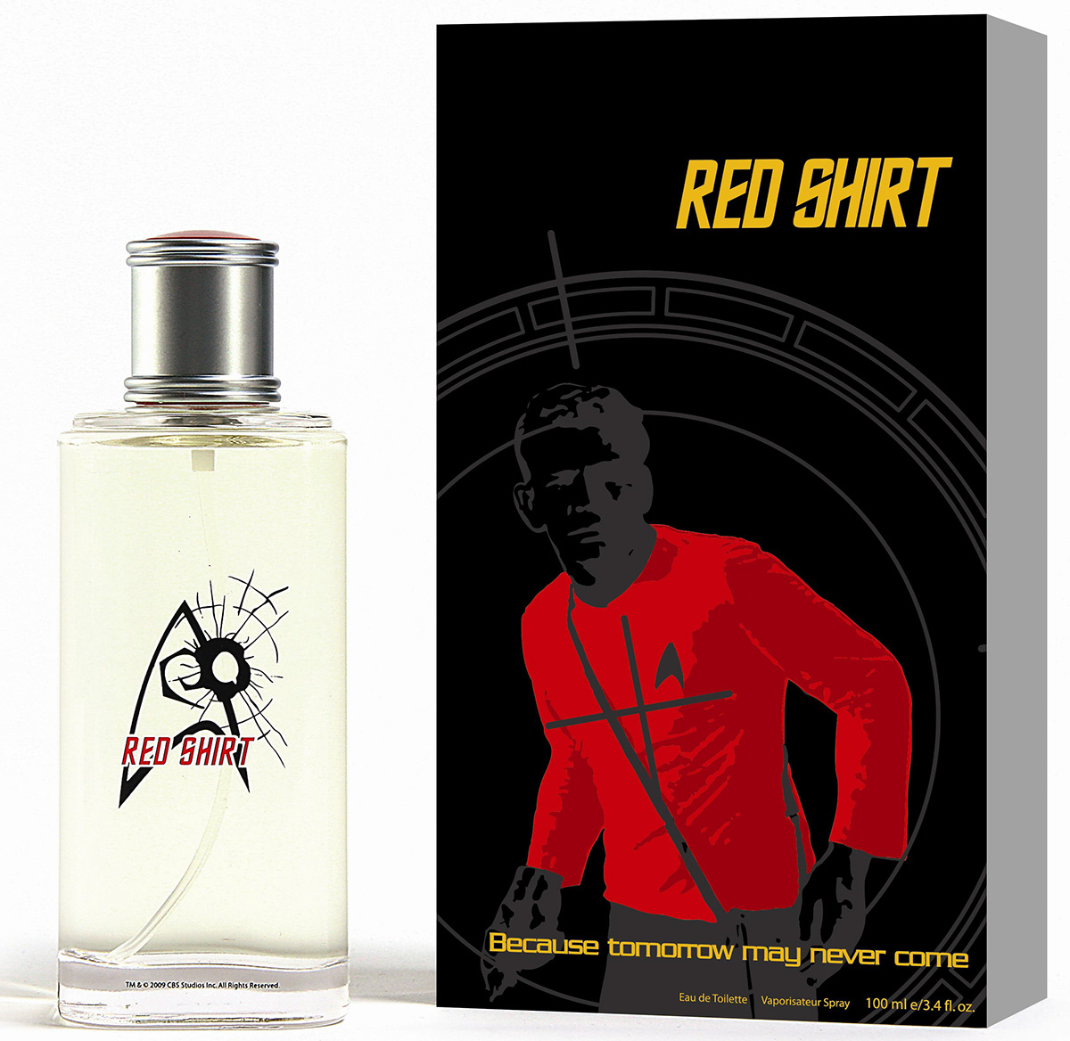 Star Trek  fragrances Red shirt william shatner cologne perfume