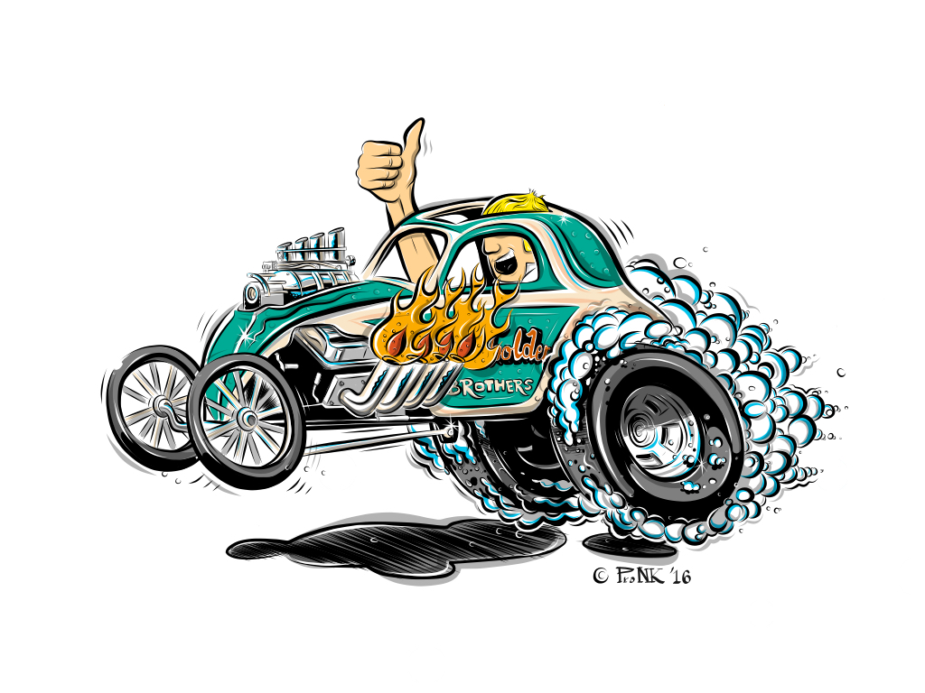 adobedraw hotrod cartoon automotive motorcycle shelby car ILLUSTRATION appl...