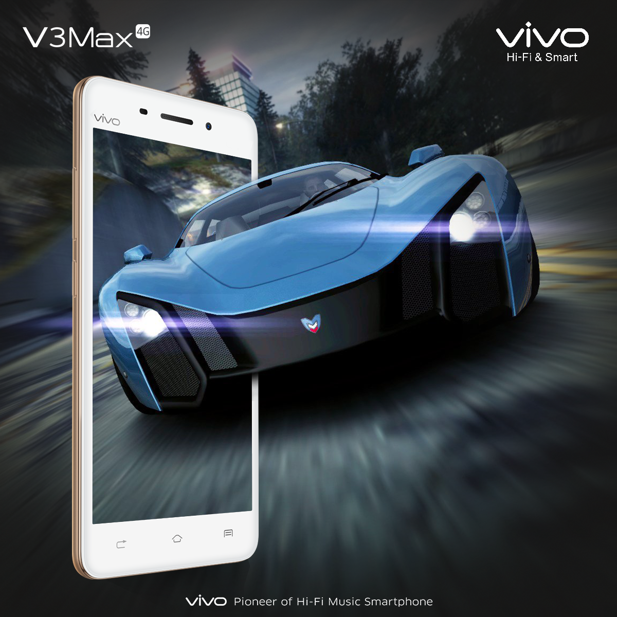 Vivo mobile UI graphics gif