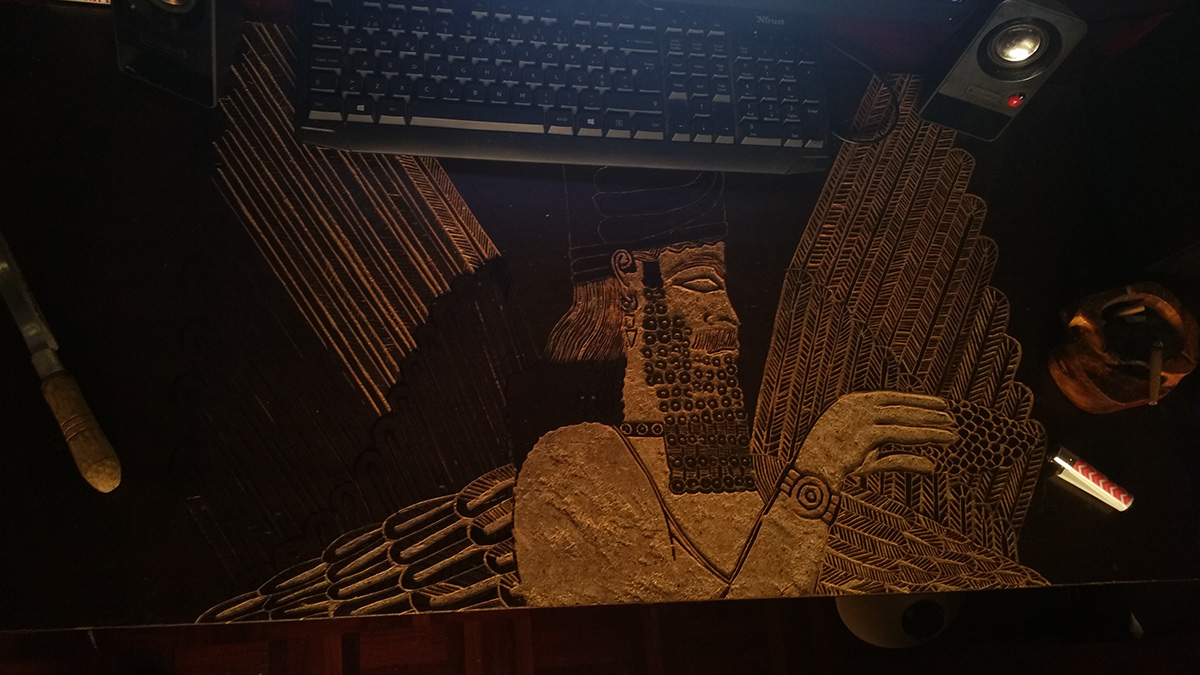 Ancient anunaki Civilization Gilgamesh handmade nibiru Ninurta sumerian wood woodworking