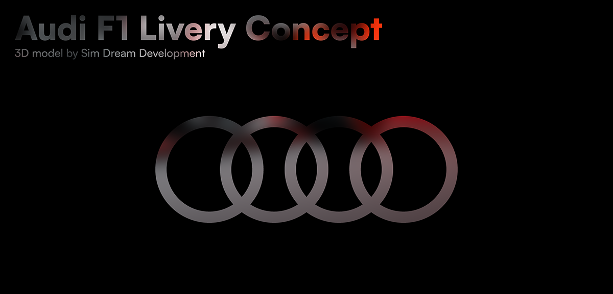 Audi car CGI design f1 Formula 1 Livery Motorsport Racing visual identity