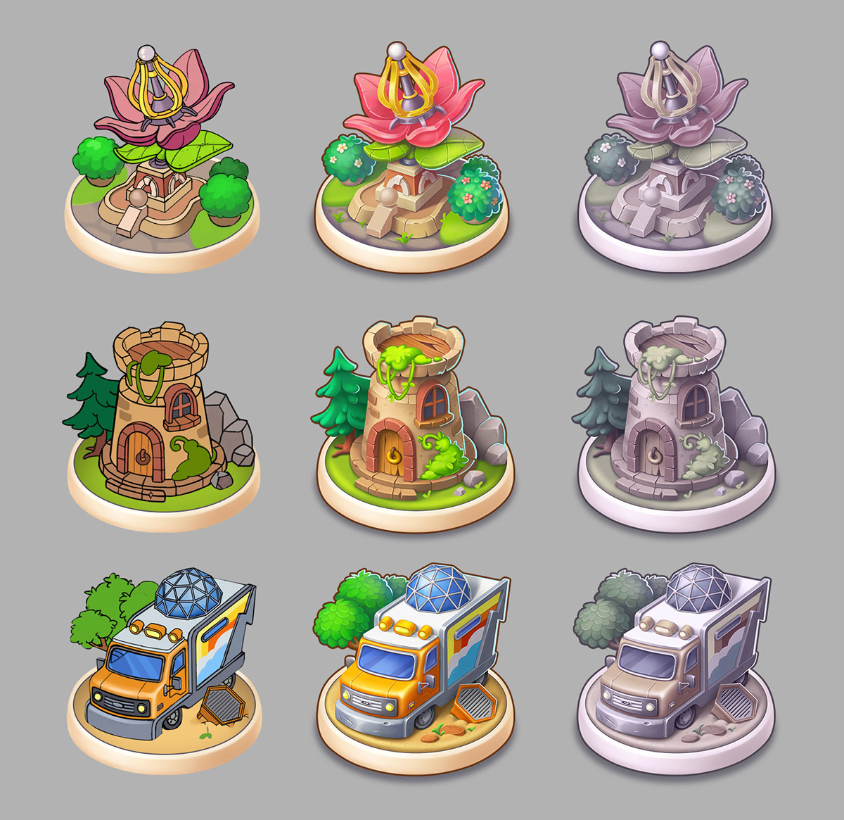 casual game mobile game Game Icons icons Game Art game object concept art Digital Art  cg art game ui