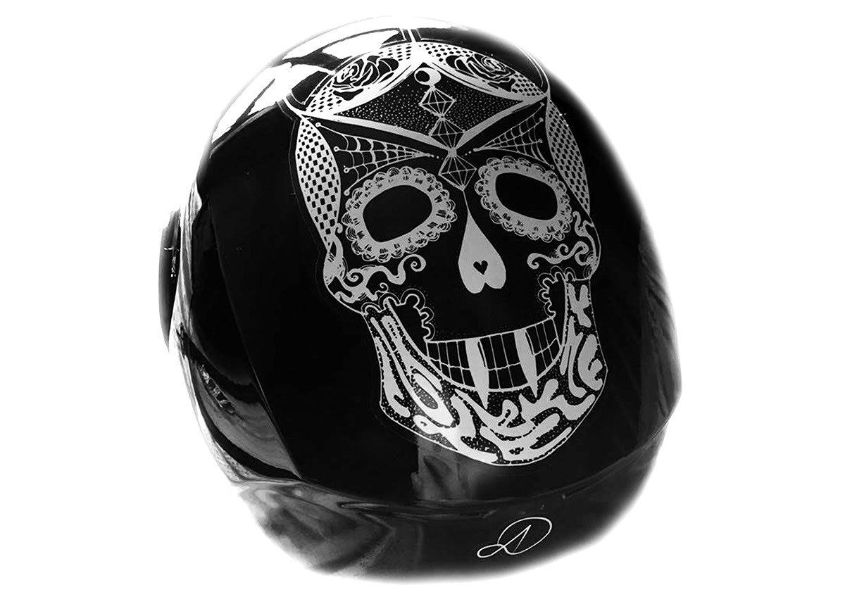 Adobe Portfolio Adobe Portfolio ink biro sticker skull Helmet motorbike