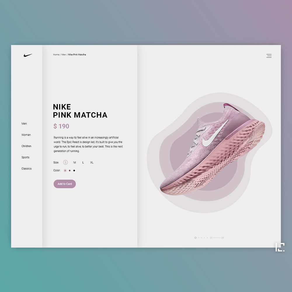 UI/UX concept Conceptdesign Ecommerce Nike redesign Webdesign sport