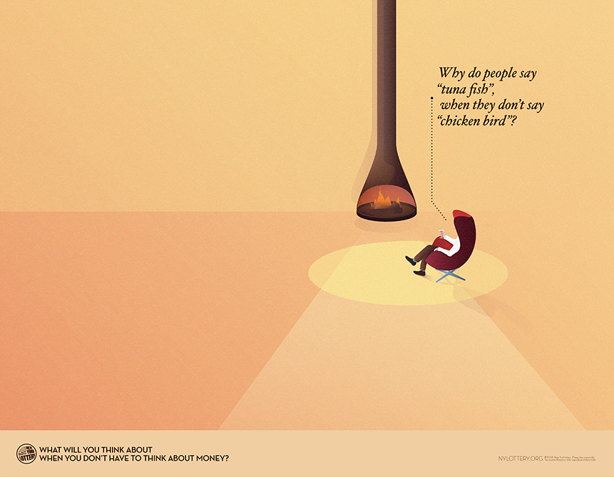 nylottery DDB rayoranges ADV print spaces campaign newyork thoughts