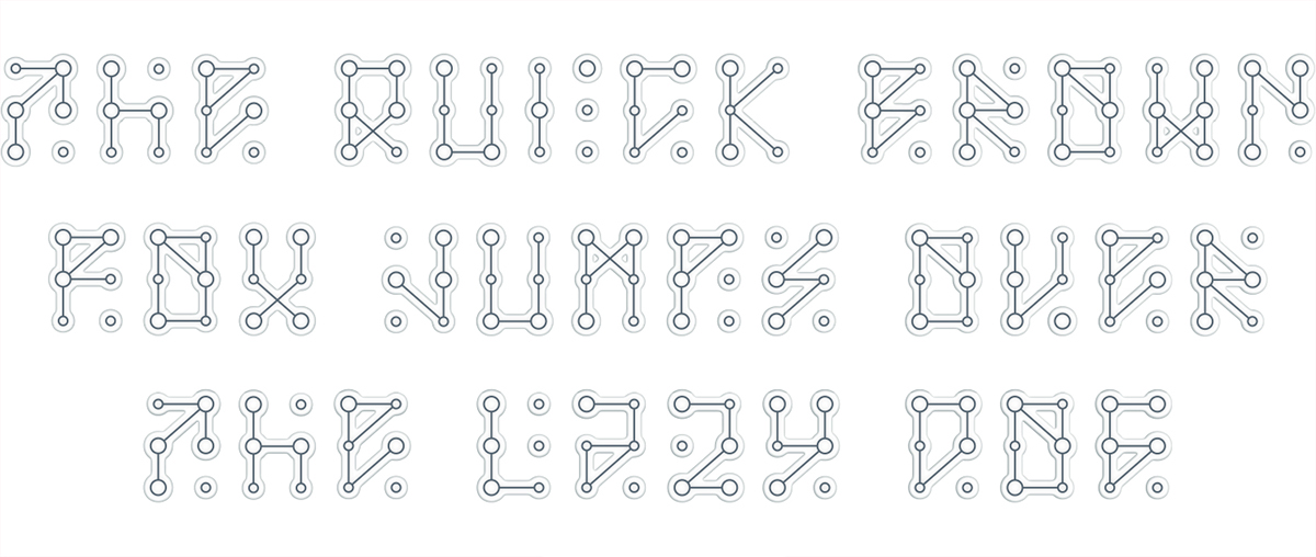 free font Typeface type family Braille points grid typography   use