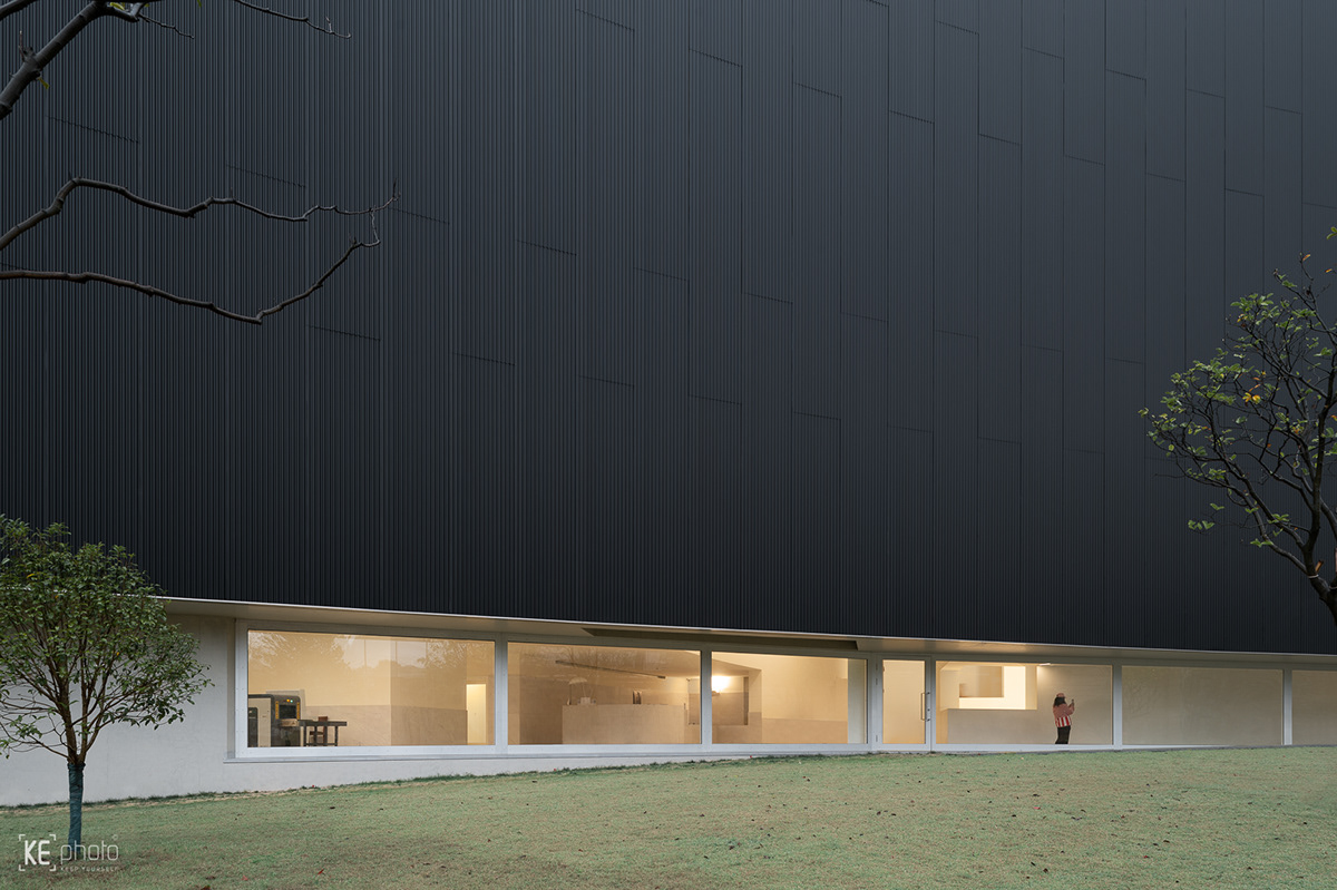 Alvaro Siza architecture art black china Interior museum ningbo rain