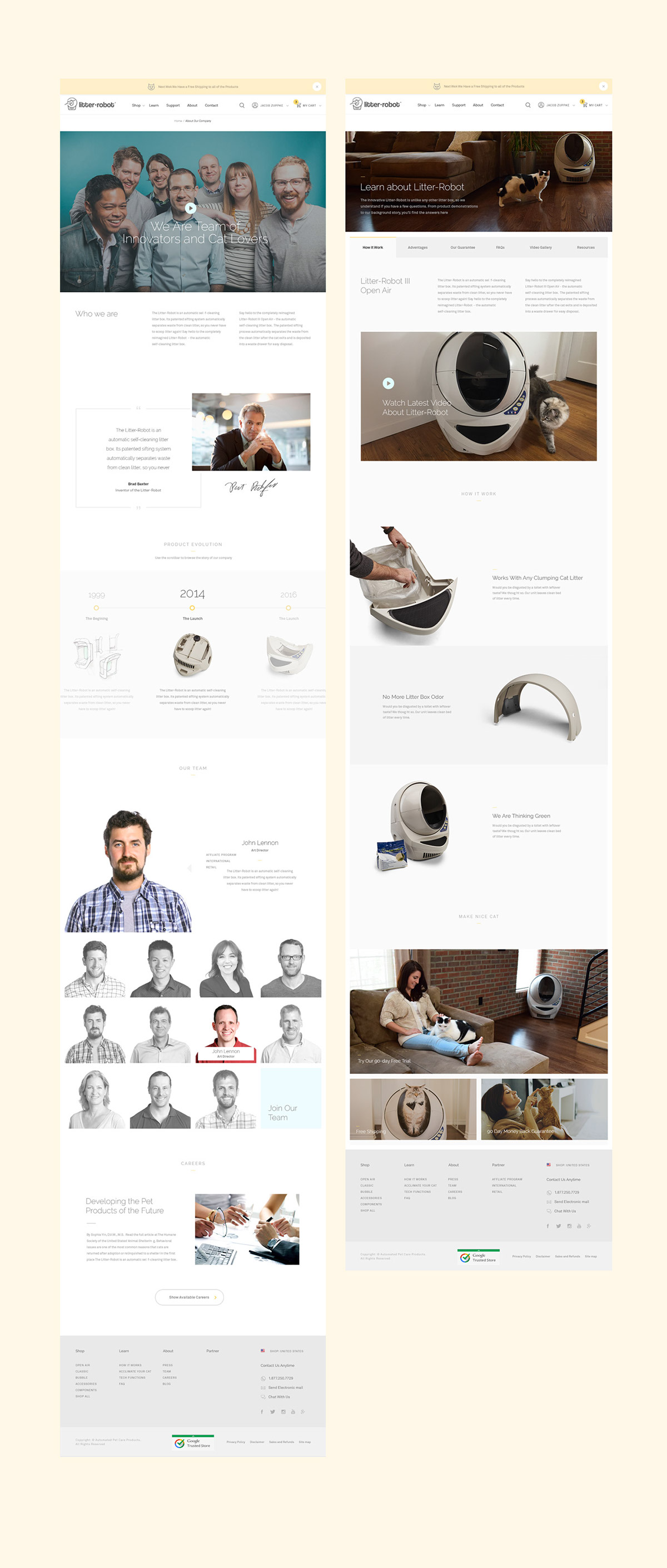 Litter-Robot Website UI/UX