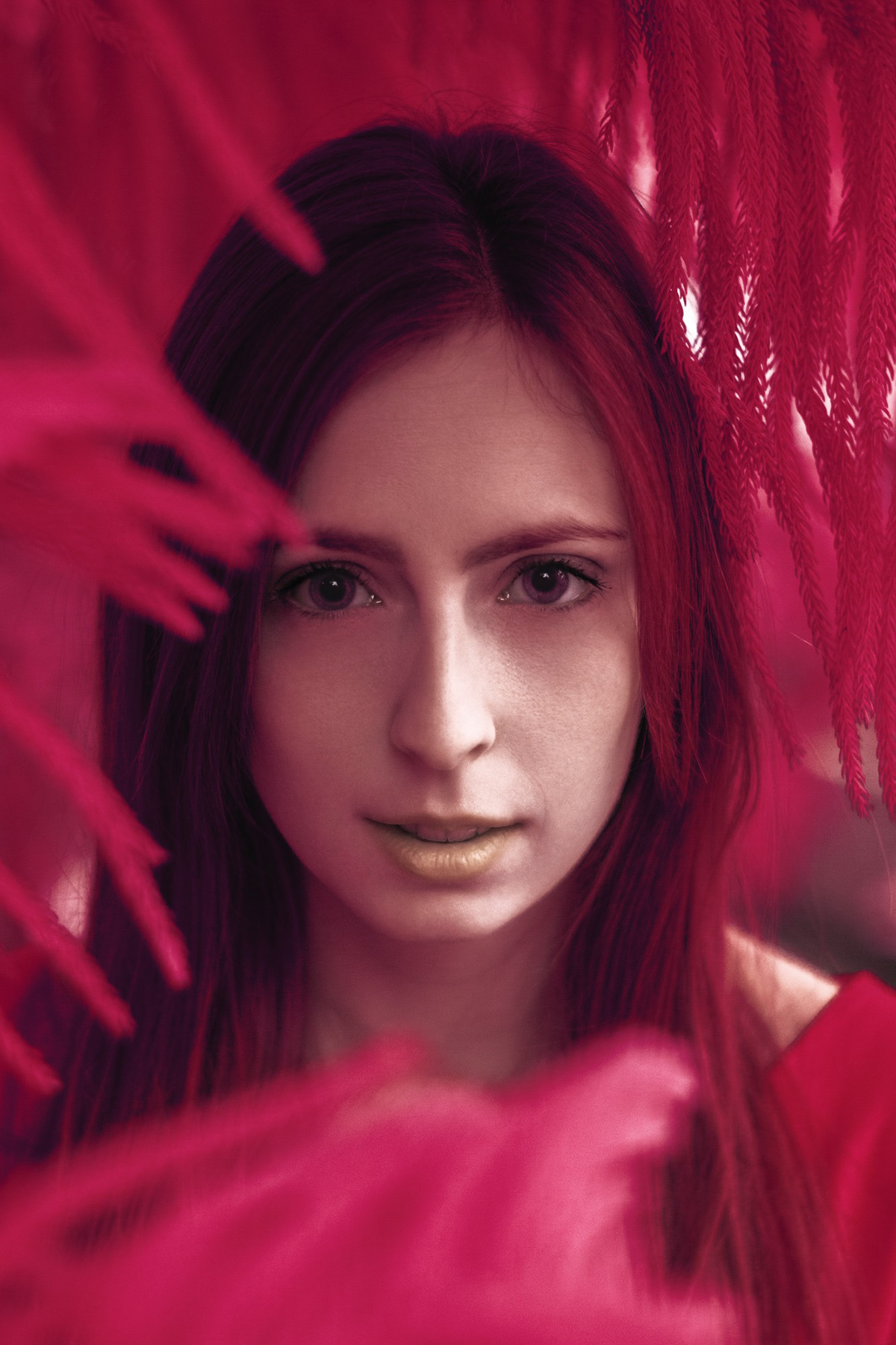 infrared portrait model Nature Aerochrome invisible girl dream Unreal IR