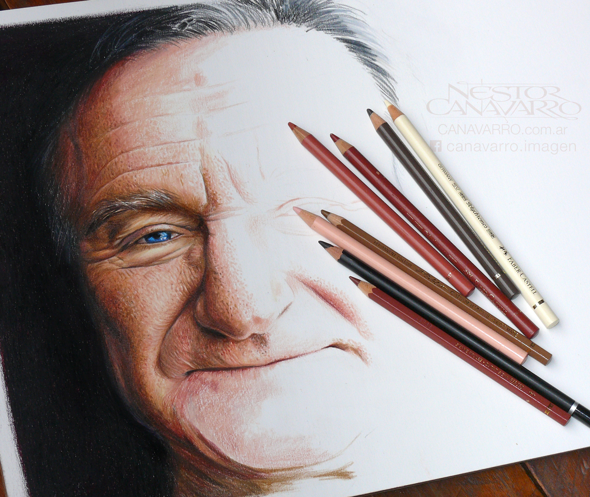 Robin williams colored pencils Color Pencils pencil Drawing  portrait ILLUSTRATION 