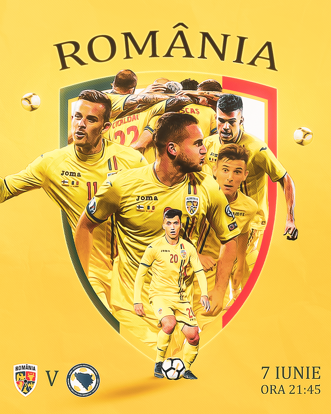 Advertising  design football football flyer graphic design  poster romania soccer Social media post sports
