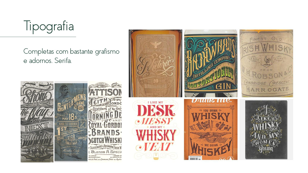 Whisky uísque brand branding  marca identidade visual visual identity typography   tipografia ornament