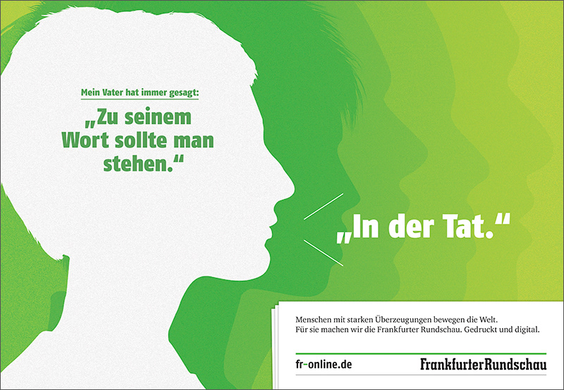 Frankfurter Rundschau image campaign newspaper