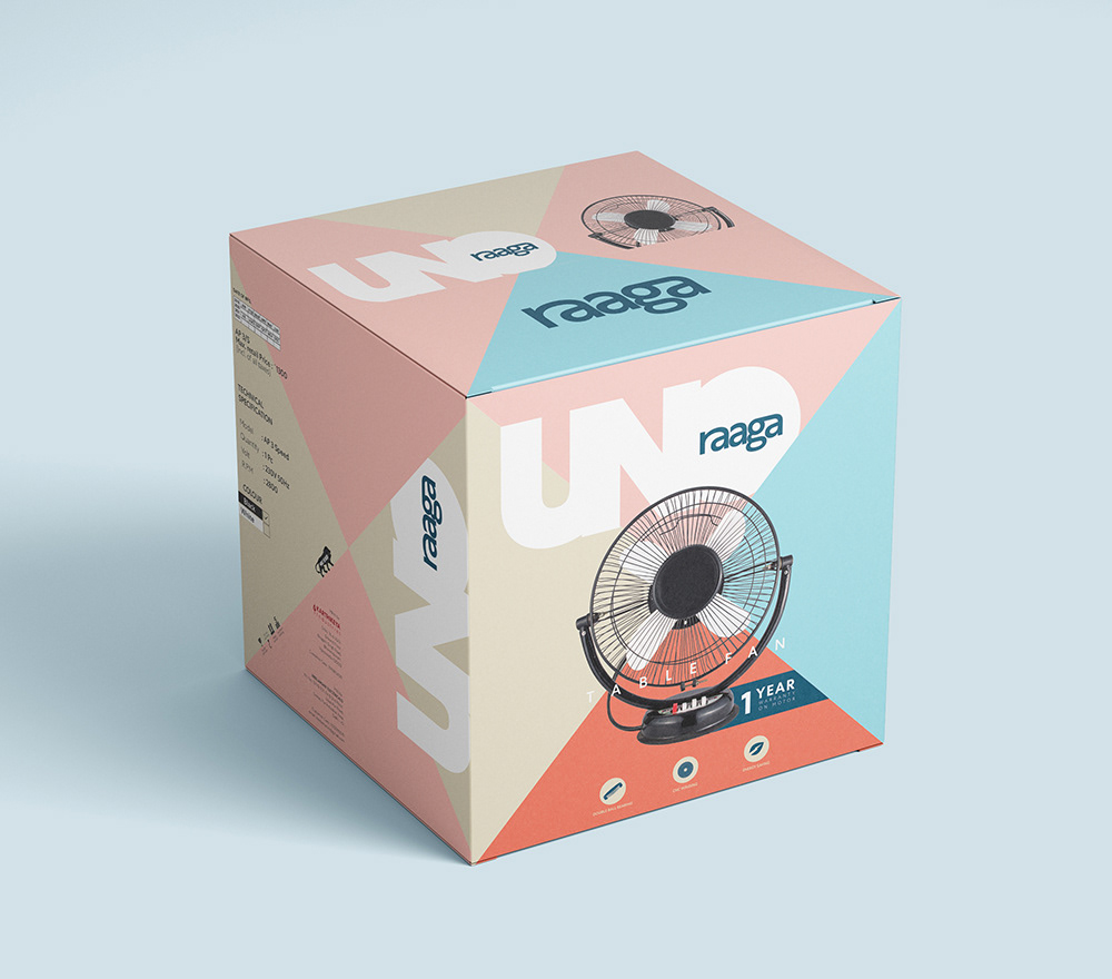 abstract Advertising  concept creative geometric geometry modern Packaging packaging design table fan