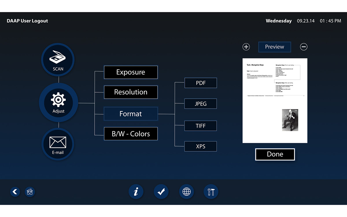 Adobe Portfolio graphic design information hierarchy user Interface printer Display Usability