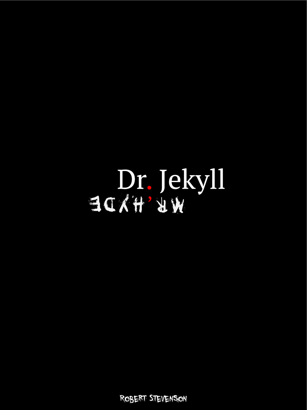 book dark type dr jekyll mr hyde book cover black White two-faced