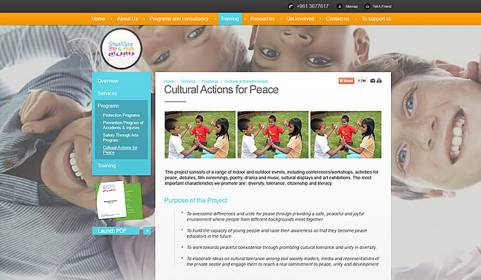 Website NGO graphics