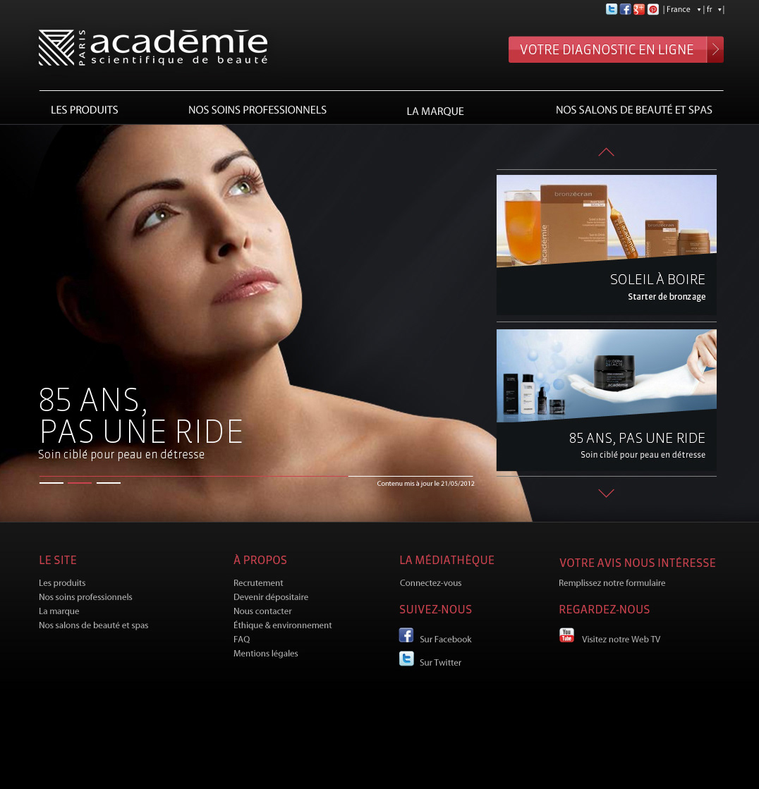 Website site internet beauty Webdesign