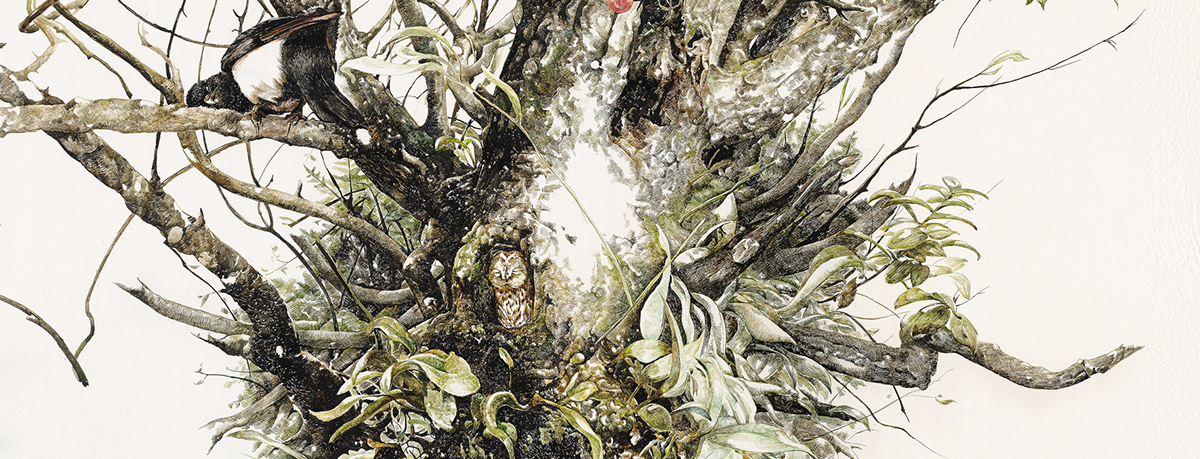 “沉睡的森林”系列创作 绘画作品 原创  动物 植物 赵娜 