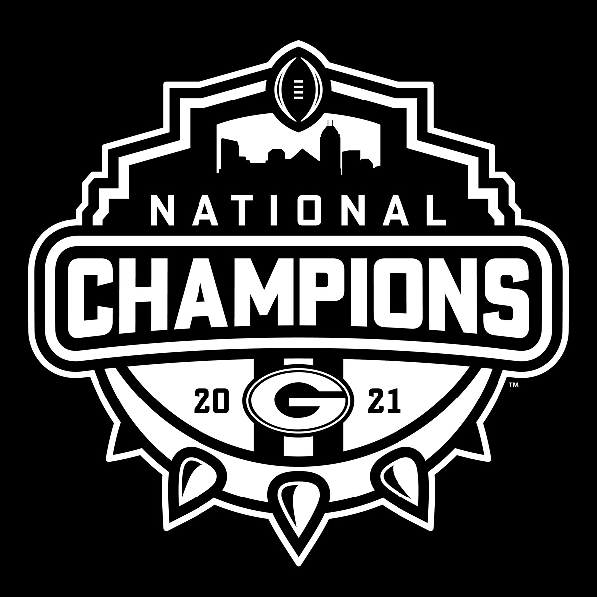 2021 Georgia National Champions Logo on Behance