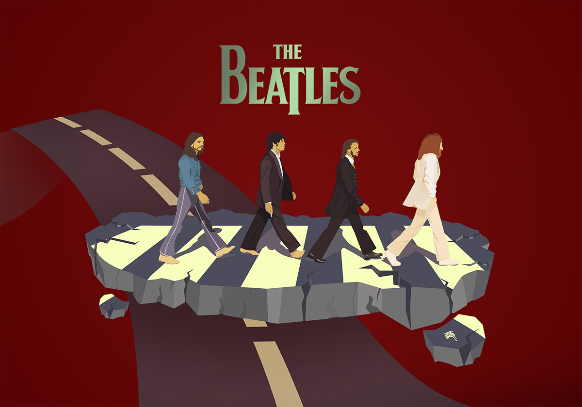 the Beatles abbey road ringo star John Lennon George harrison Paul McCartney Musical band group MG mustafagocmezler