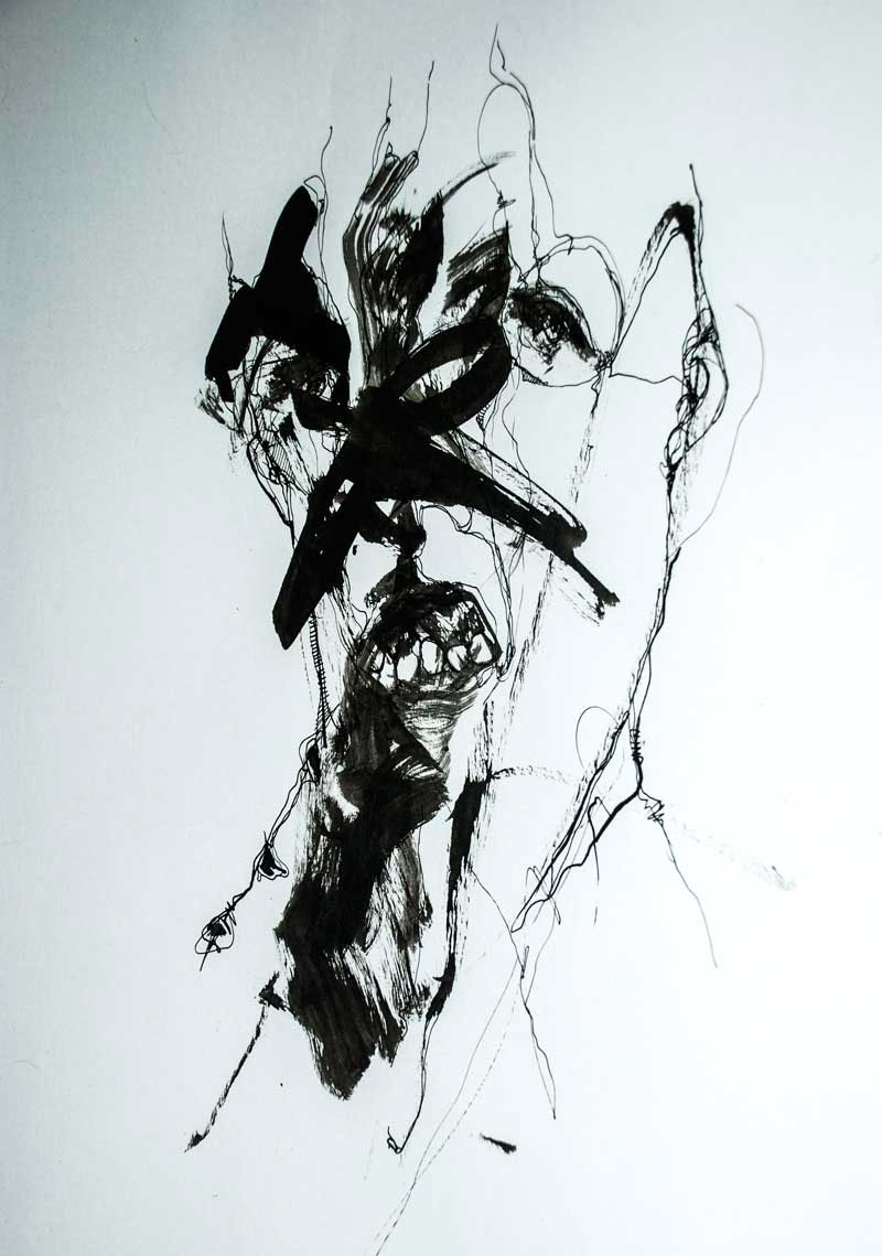 nublate  dibujo  ink on paper