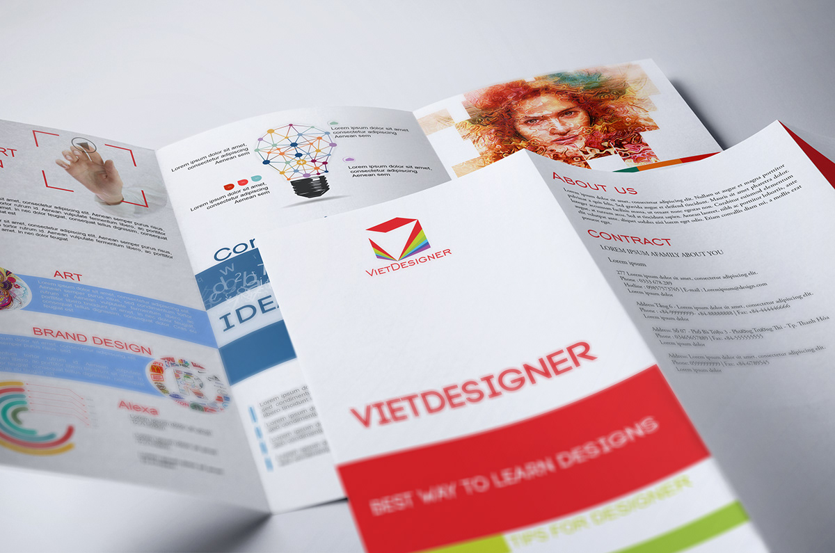 Tri-brochure Leafltes PrintAdvertising brochure design