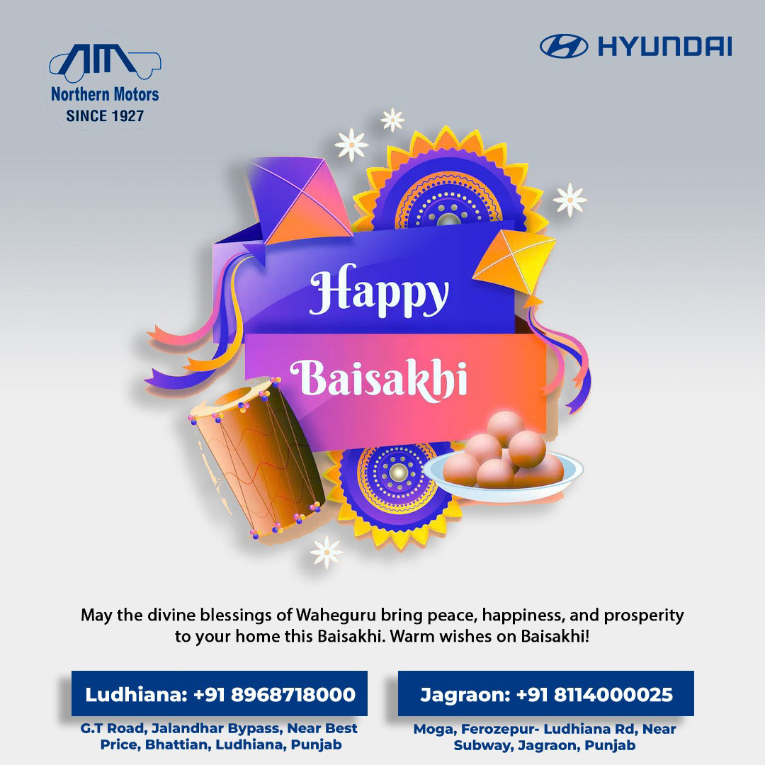 happy baisakhi carshowroom Cardealer hyundai india Northern Hyundai