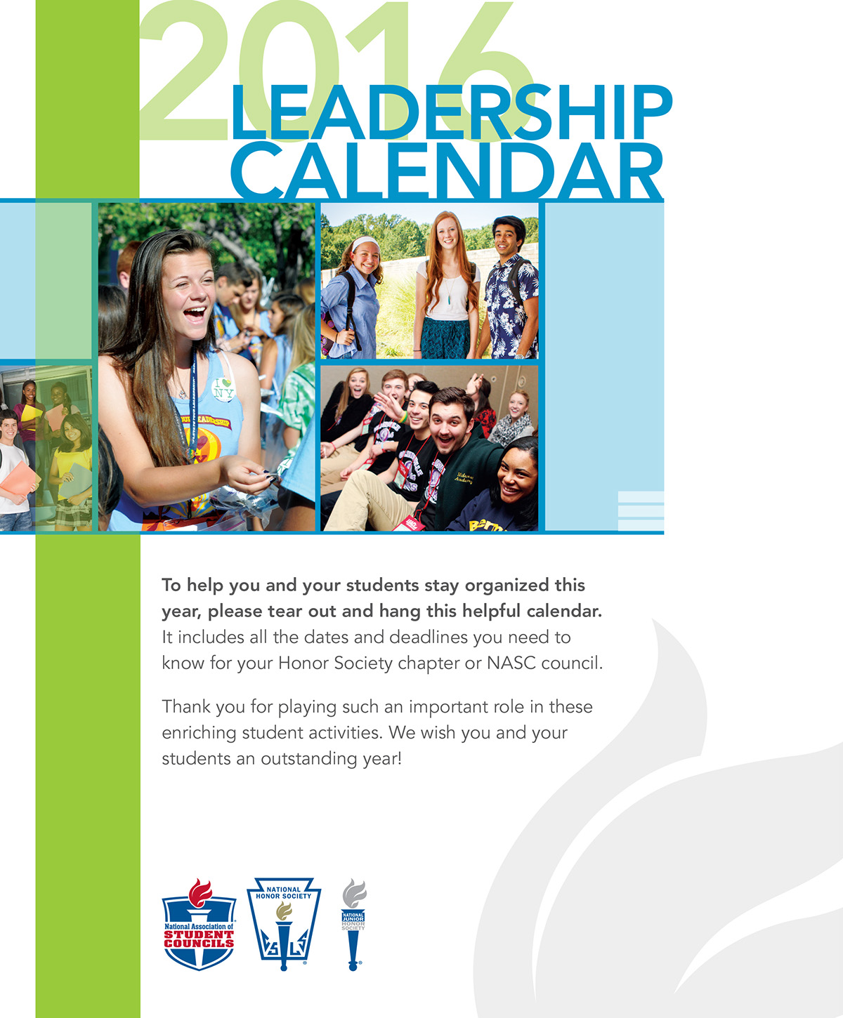 calendar Student Activities magazine spread