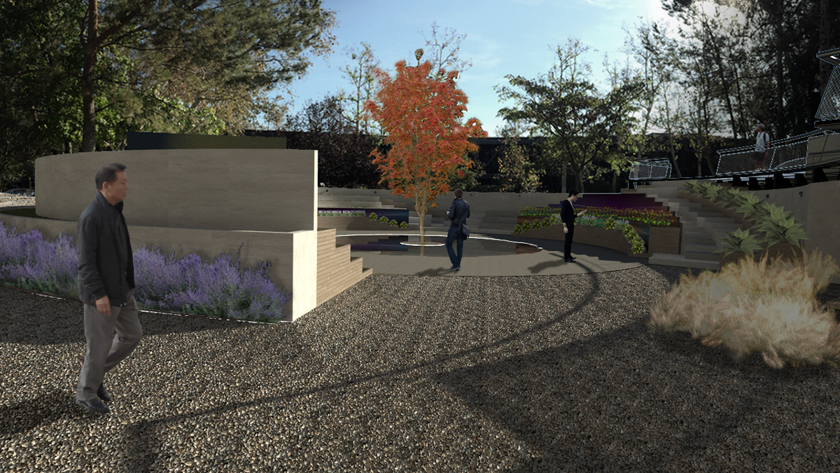 Sustainability Landscape design architectural memorialgarden sustainablepark artcentercollegeofdesign