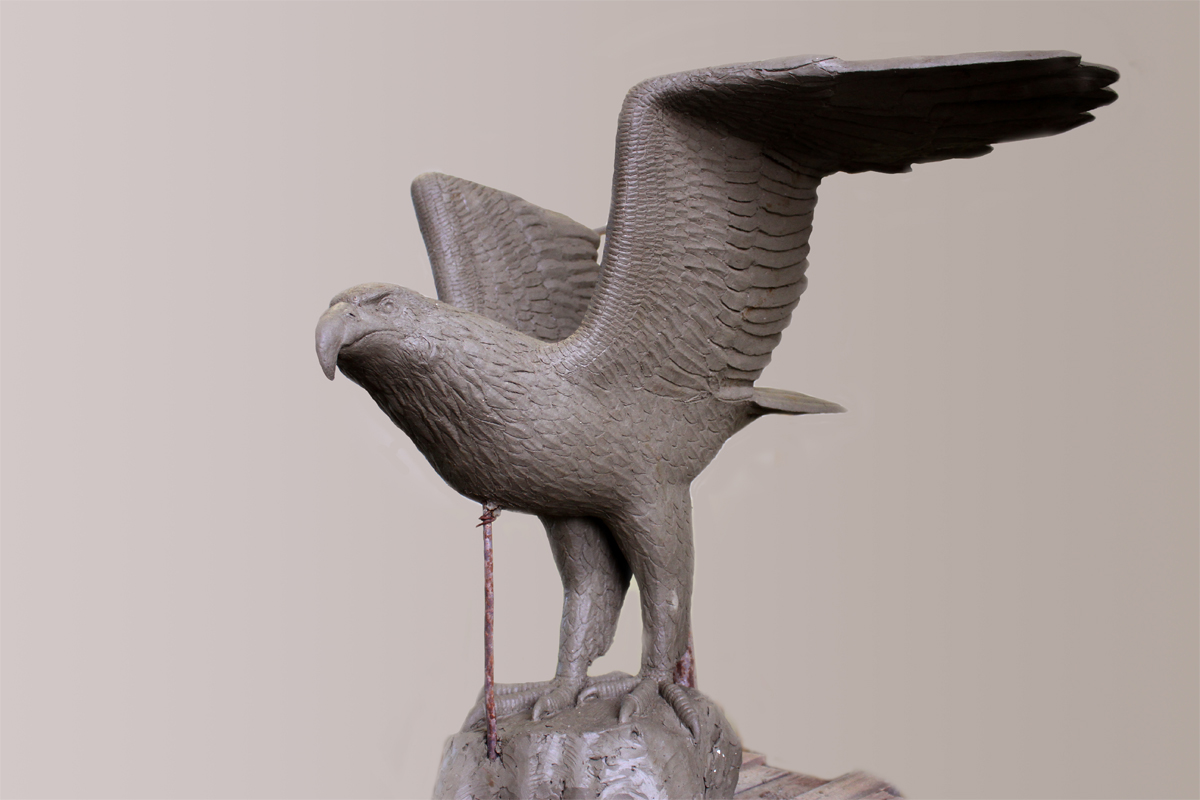 eagle sulpture americaneagle american clay Behance