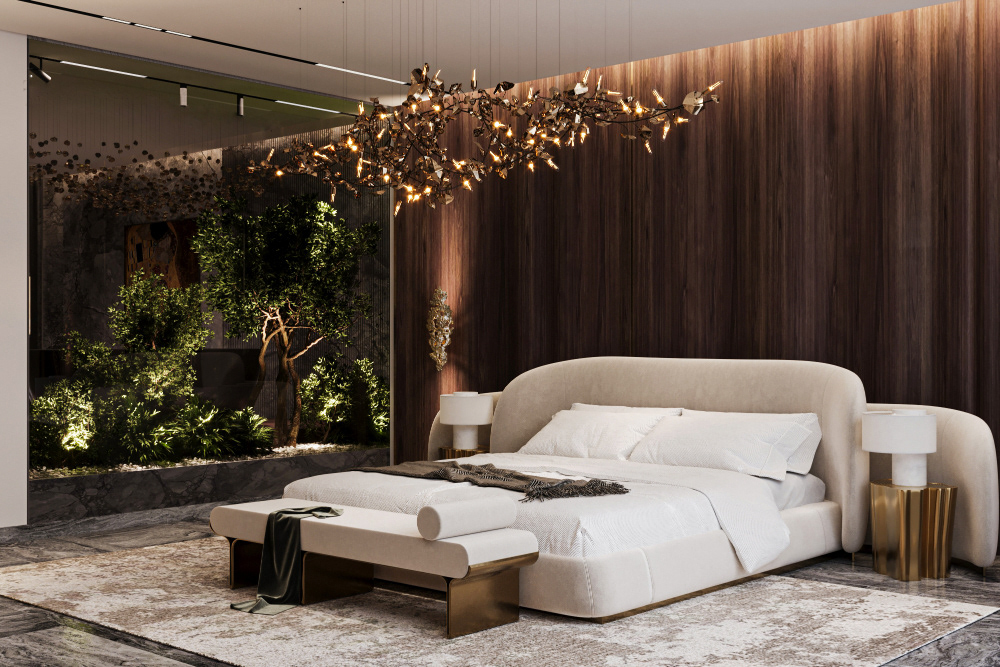houseplant house architecture interior design  Luxury Design furniture bedroom bedroom design