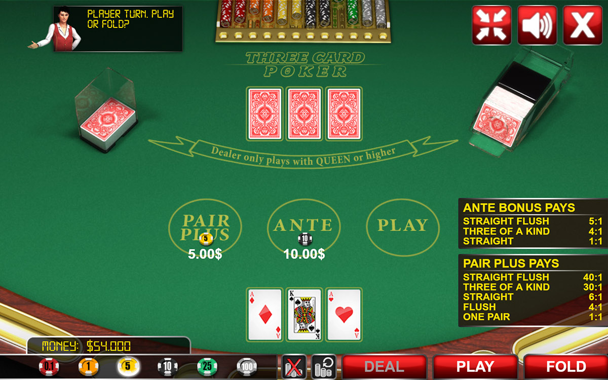 html5 game 3d game blackjack 3 Card Poker table card cards casino Casino Game Texas Hold'em