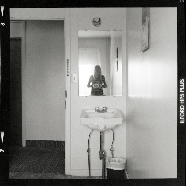analog black&white photography Hasselblad motel hotel Quebec vintage