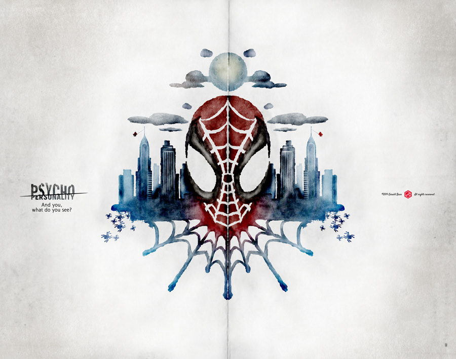 #GeraldBear #rorschach #spiderman #superhero #Poster