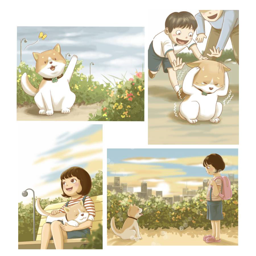 Picture book children's book editorial design  ILLUSTRATION  animal cute children's book children illustration dog