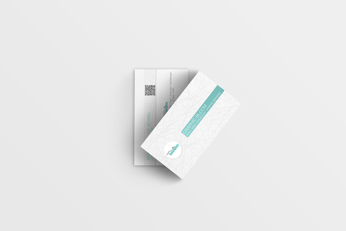 business card stylish simple corporate mock up