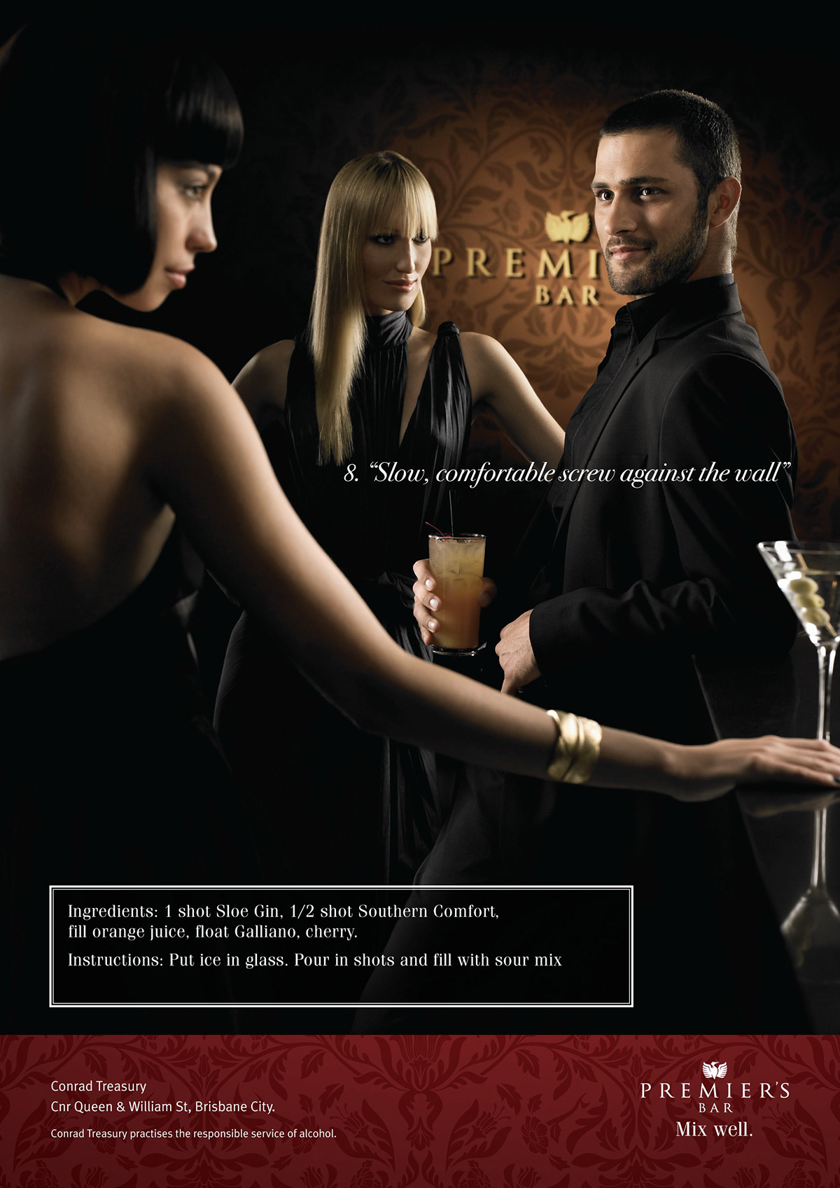 Erik williamson casino treasury images cocktails models copy Brisbane Australia