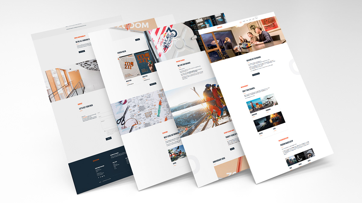 agency communication Web Design  TYPO3 grid portfolio