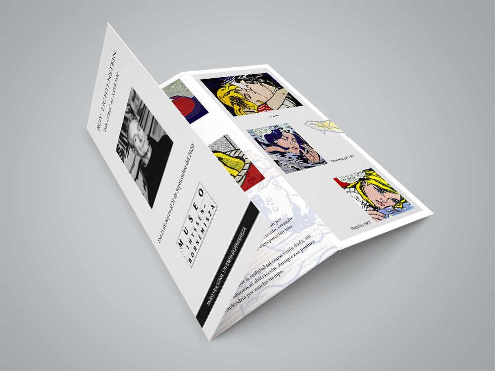 arte Diseño editorial maquetación tipografia folleto triptico publicidad Arte POP composición color