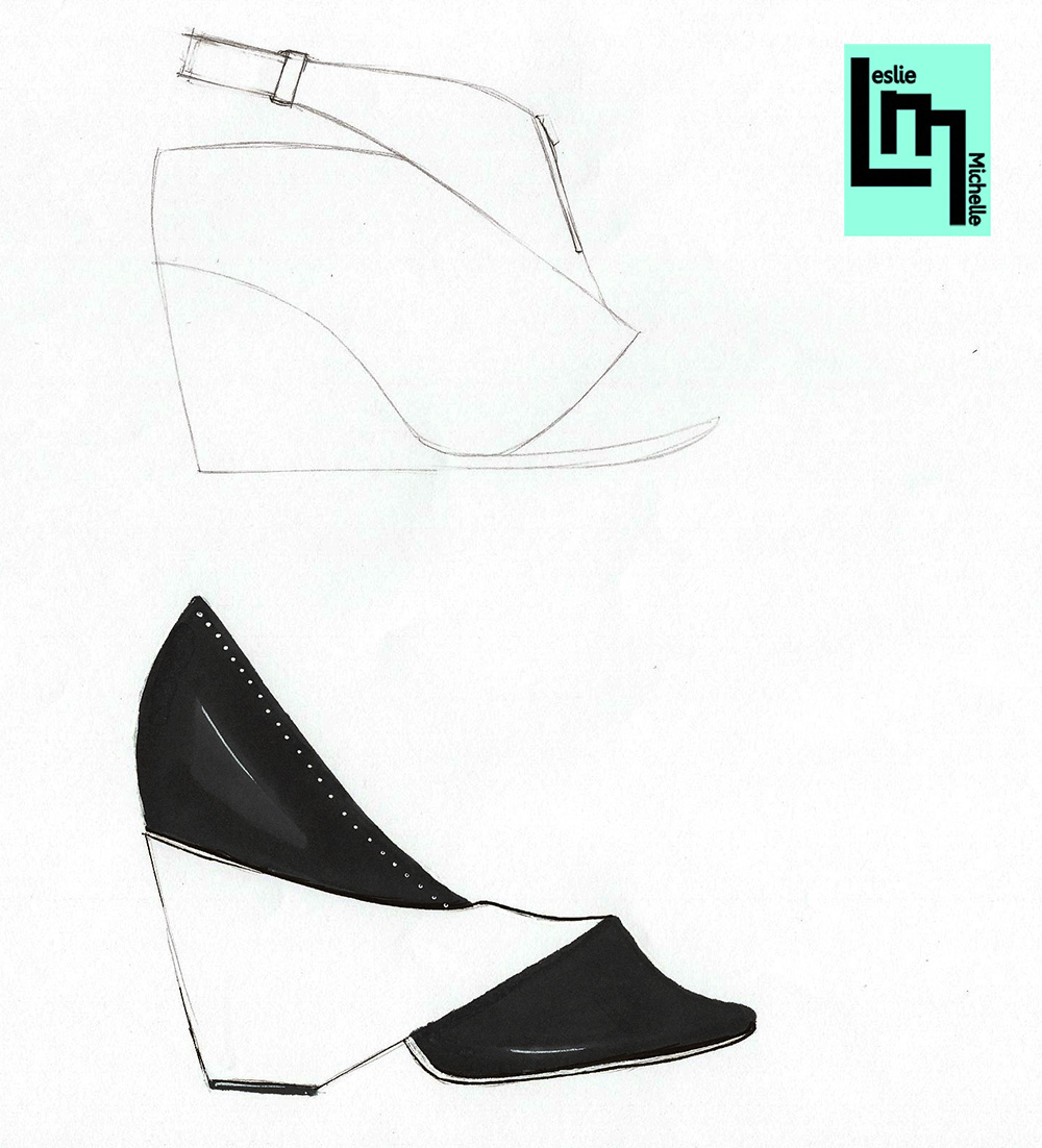accessories footwear design sketches heels