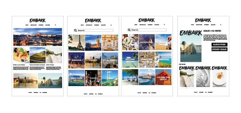 publication Travel magazine app Web design photo