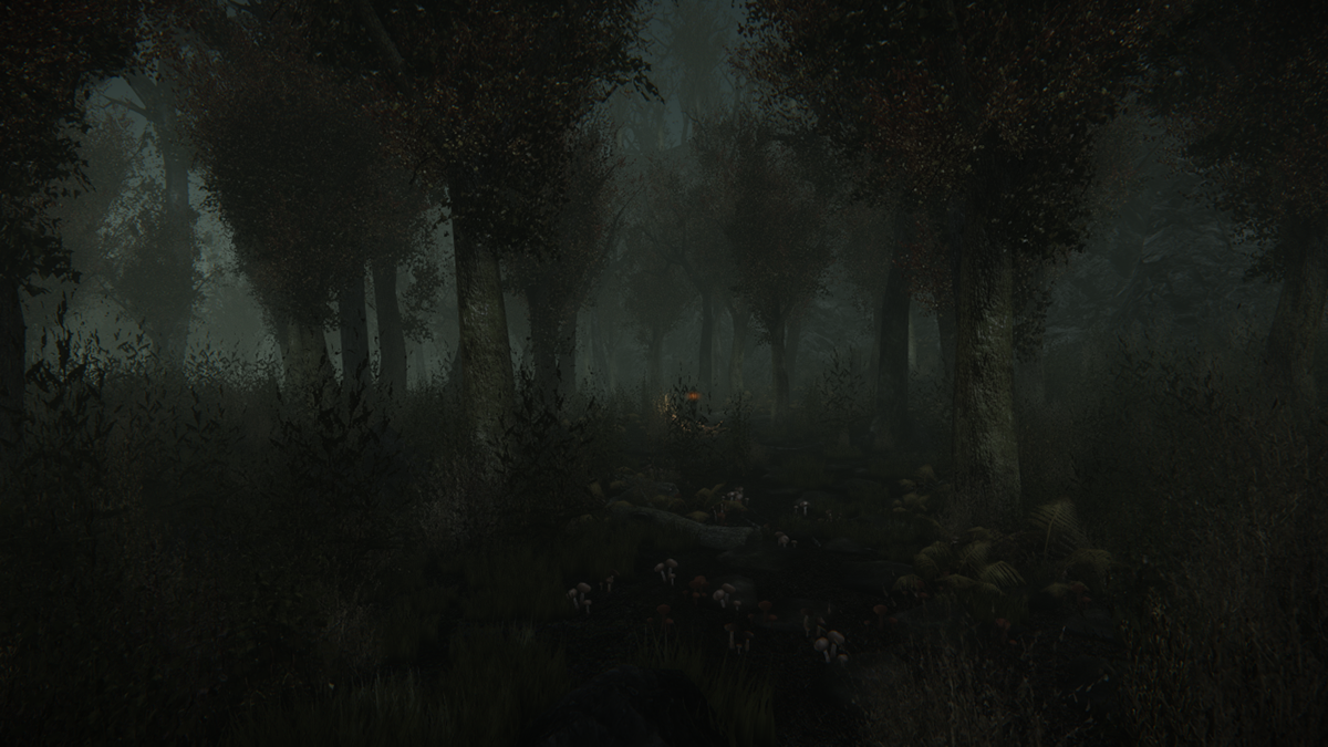 forest aokigahara japan video game Level design School Project horror Horror Game creepy fog night dark