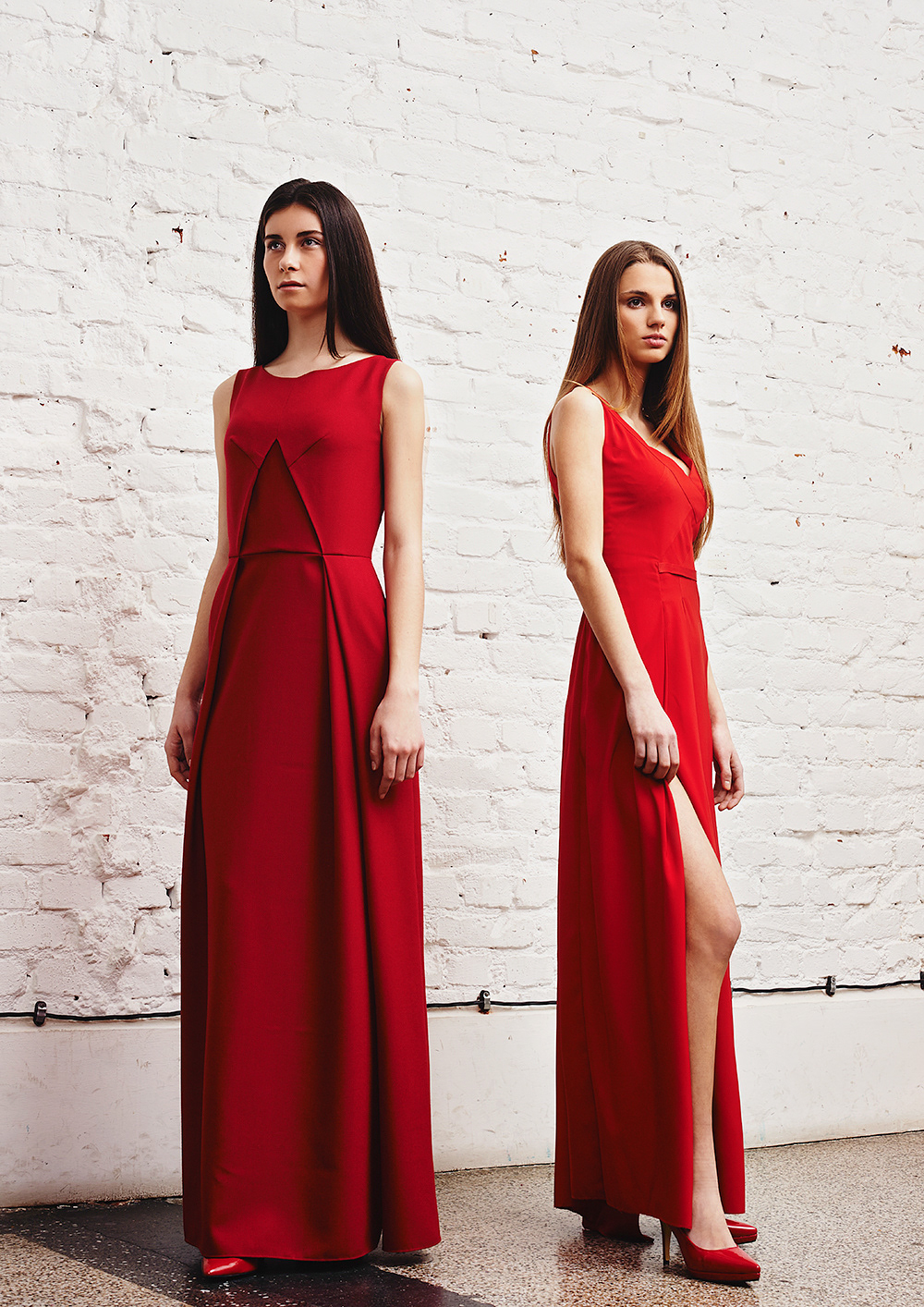fashiondesign dress strokes red black