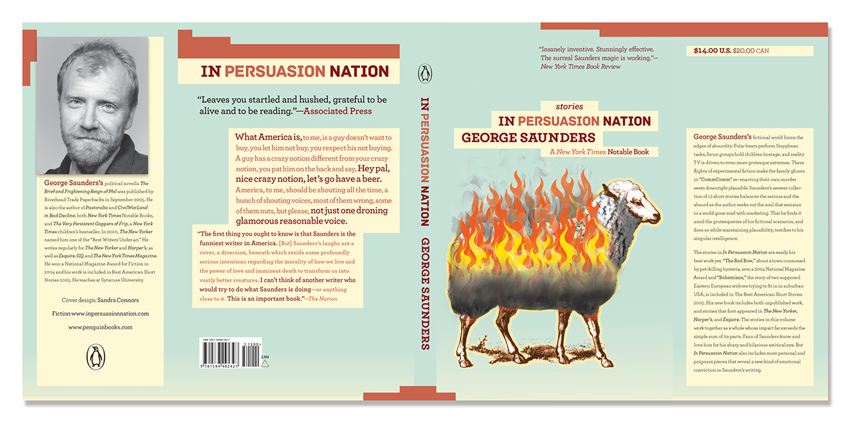 in persuasion nation george saunders book cover Book Cover Design ADDY Photo Manipulation 